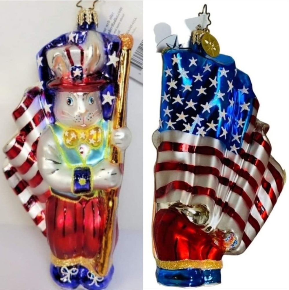 Christopher Radko Billy Doodle Dandy July 4th Patriotic Ornament